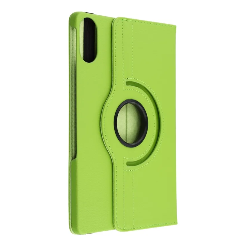 Capa para Xiaomi Redmi Pad 2 com Suporte Giratório em Couro PU + PC com Faixa Elástica - Verde