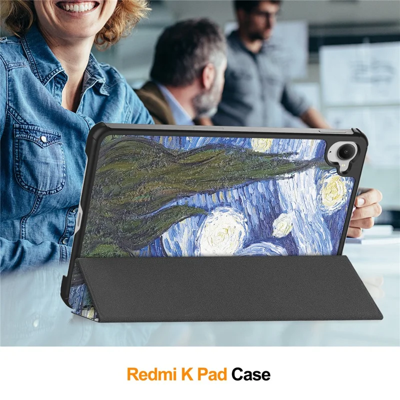 Funda de Cuero con Soporte para Tablet Xiaomi Redmi K Pad - Diseño Cielo Estrellado