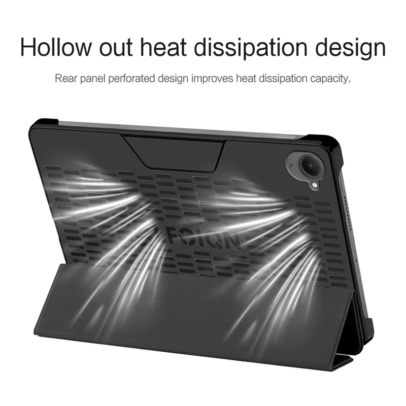 Cover per Tablet Xiaomi Redmi K Pad - Custodia Pieghevole in Pelle e PC con Supporto, Retro Traforato e Funzione Auto Accensione/Spegnimento