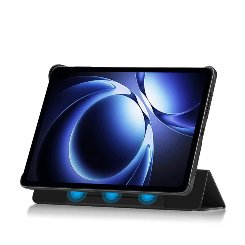 Pour Xiaomi Redmi K Pad Étui Support en Cuir PU Magnétique Détachable - Noir