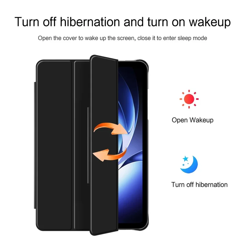 Pour Xiaomi Redmi K Pad Étui Support en Cuir PU Magnétique Détachable - Noir