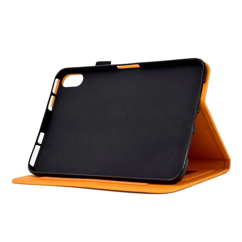 Funda para Xiaomi Redmi Pad 2 con Mariposas y Flores, Ranuras para Tarjetas, Cubierta de Cuero - Color Caqui