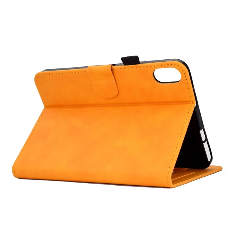 Funda para Xiaomi Redmi Pad 2 con Mariposas y Flores, Ranuras para Tarjetas, Cubierta de Cuero - Color Caqui
