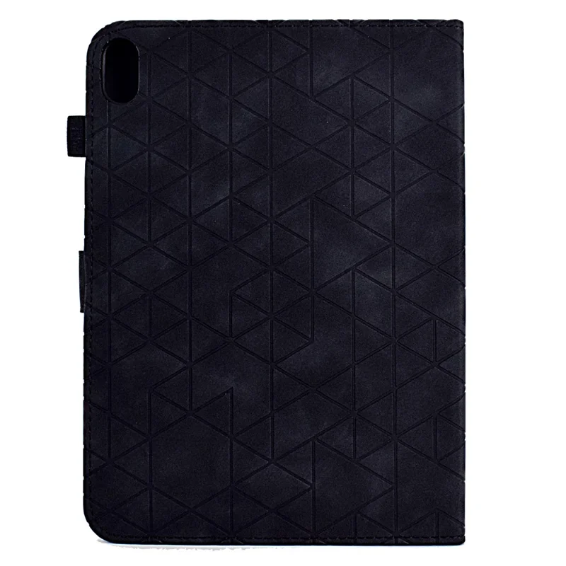 Pour Xiaomi Redmi Pad 2 Étui avec Emplacements pour Cartes Support Losange Mise en Veille/Réveil Automatique Housse en Cuir - Noir