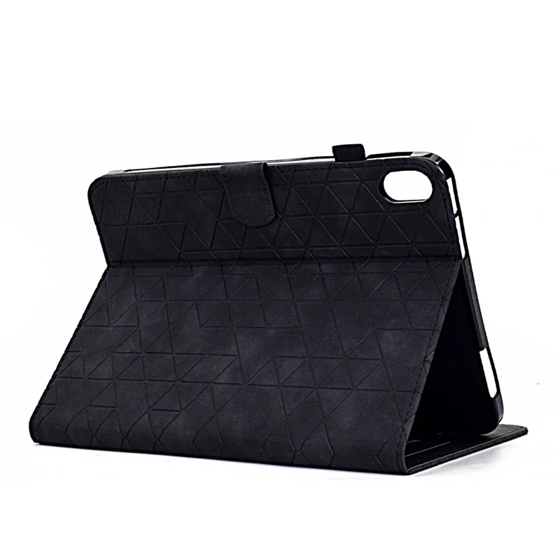 Pour Xiaomi Redmi Pad 2 Étui avec Emplacements pour Cartes Support Losange Mise en Veille/Réveil Automatique Housse en Cuir - Noir