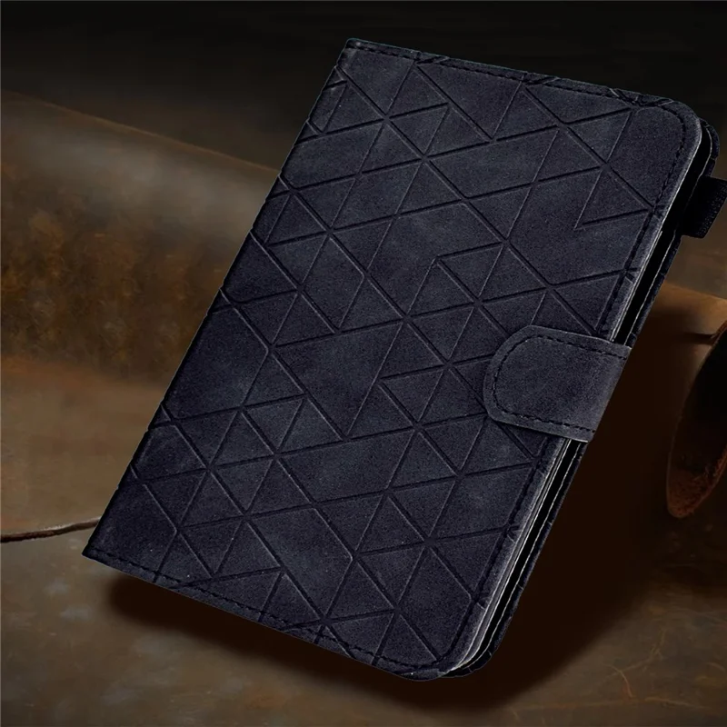 Pour Xiaomi Redmi Pad 2 Étui avec Emplacements pour Cartes Support Losange Mise en Veille/Réveil Automatique Housse en Cuir - Noir
