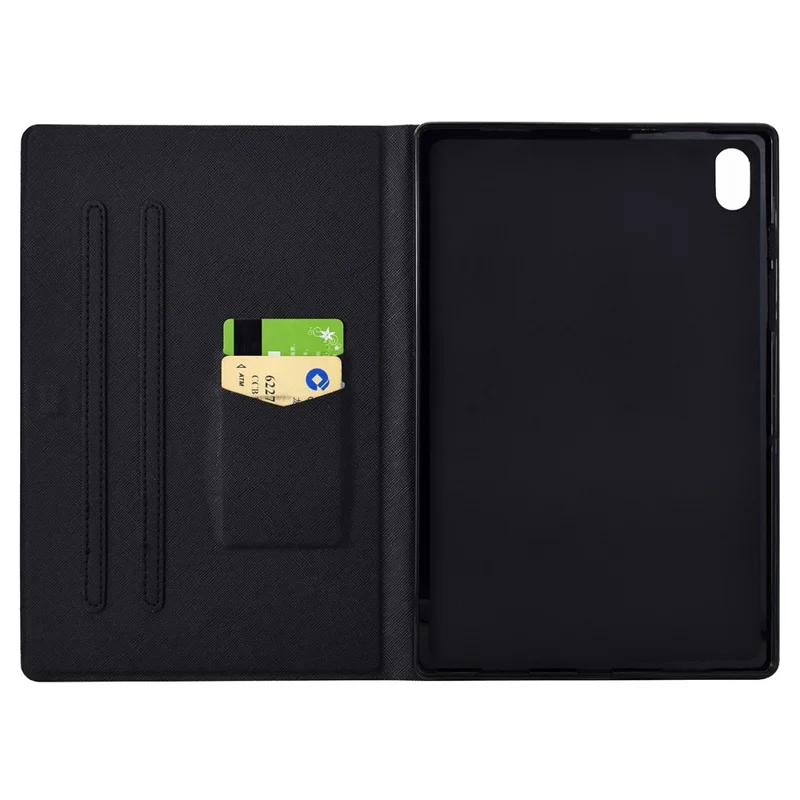 Étui pour Xiaomi Redmi Pad 2 avec Support de Carte et Motif Imprimé - Chat Rose