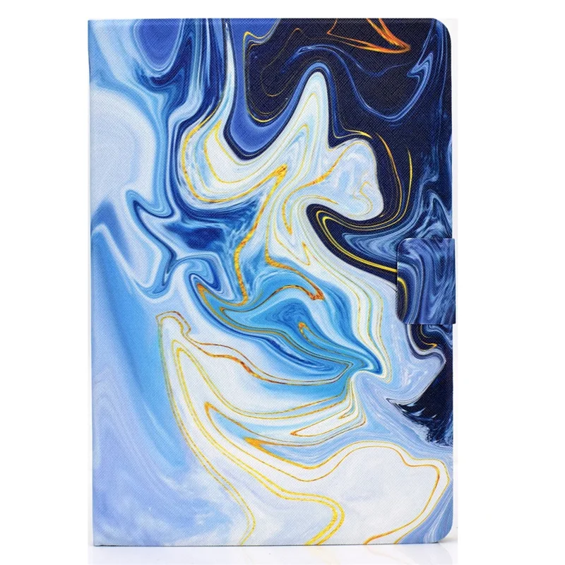 For Lenovo Xiaoxin Pad 11 2025 Case Stand Pattern Printed Leather Cover - Blue Marble