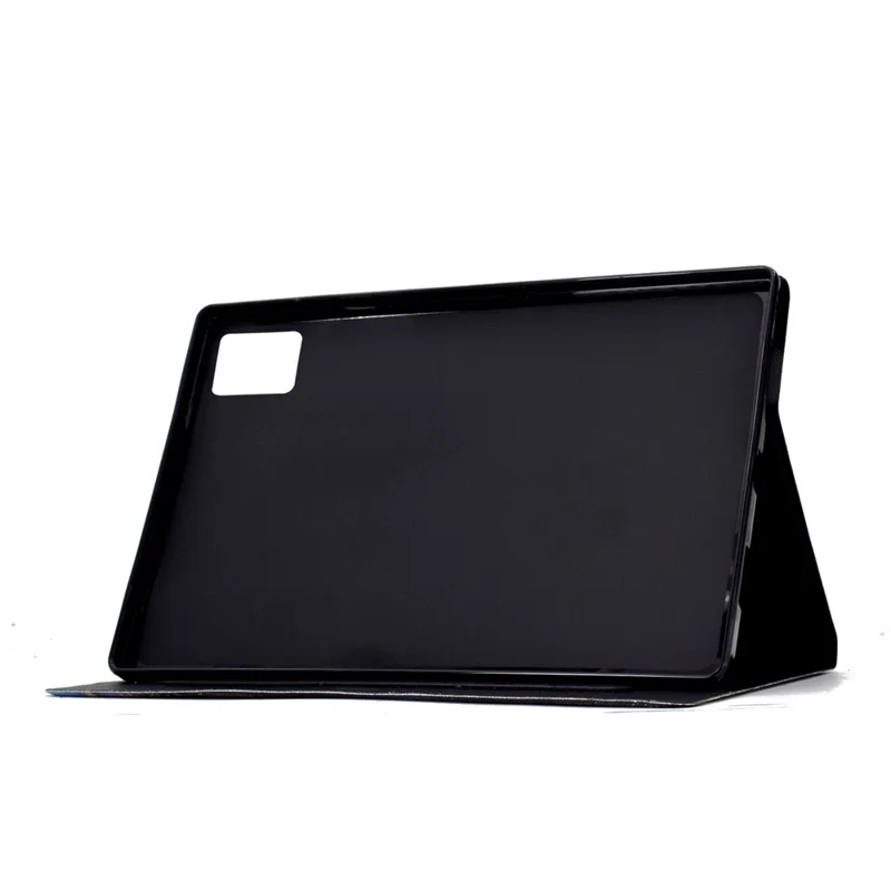 Funda para Lenovo Xiaoxin Pad 11 2025 con Soporte para Tarjetas, Estampado de Mariposas Doradas y Cubierta de Cuero