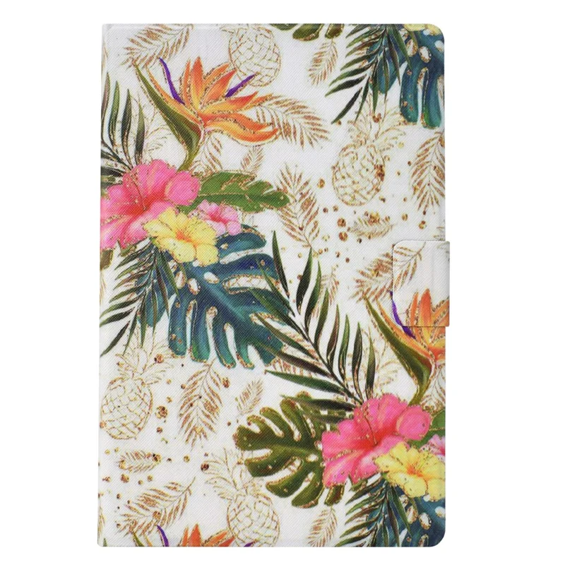 For Lenovo Xiaoxin Pad 11 2025 Case Card Holder Pattern Print Leather Cover - Golden Pineapple