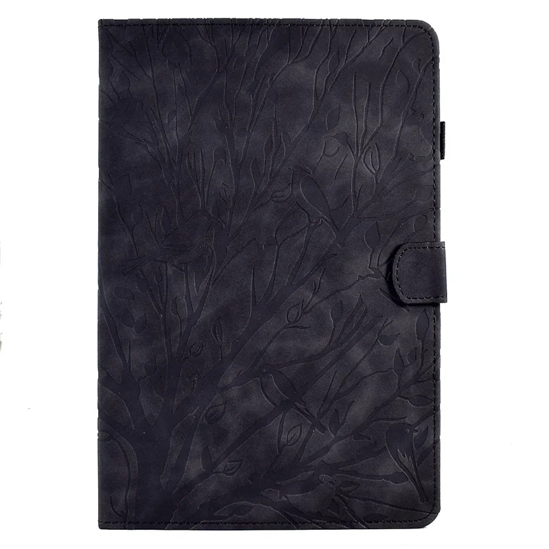 For Lenovo Xiaoxin Pad 11 2025 Leather Case Tree Pattern Card Slots Stand Cover - Black