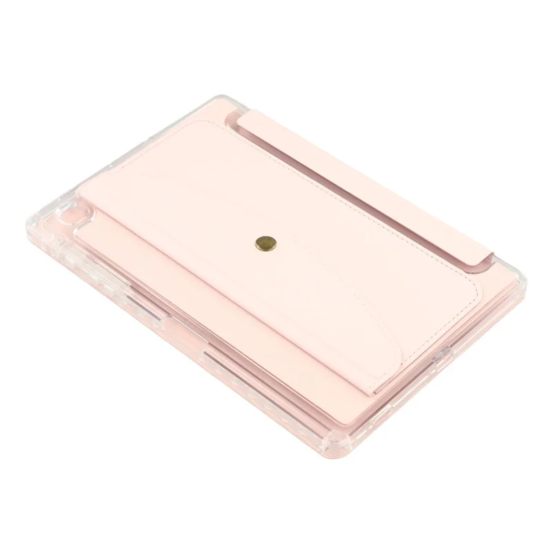 Cover Origami per Samsung Galaxy Tab S6 Lite (2020) (SM-P610 / P615) Custodia Portafogli in Pelle PU con Supporto e Slot per Pencil - Rosa