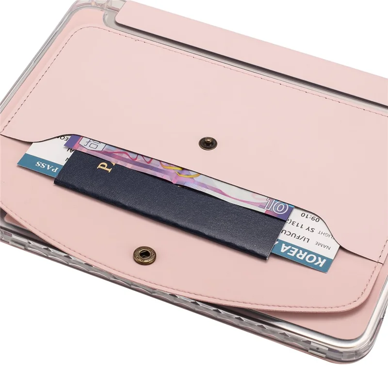 Cover Origami per Samsung Galaxy Tab S6 Lite (2020) (SM-P610 / P615) Custodia Portafogli in Pelle PU con Supporto e Slot per Pencil - Rosa