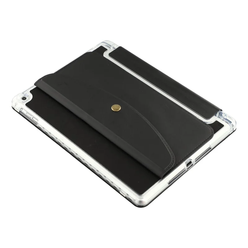 Умный чехол-книжка для iPad 9.7 дюйма (2018) / (2017) / Air 2 / Air (2013) с подставкой-оригами, кошелек из искусственной кожи с отсеком для стилуса - Черный