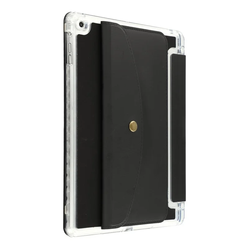 Умный чехол-книжка для iPad 9.7 дюйма (2018) / (2017) / Air 2 / Air (2013) с подставкой-оригами, кошелек из искусственной кожи с отсеком для стилуса - Черный