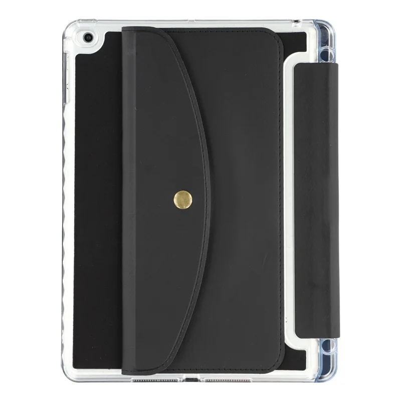 Умный чехол-книжка для iPad 9.7 дюйма (2018) / (2017) / Air 2 / Air (2013) с подставкой-оригами, кошелек из искусственной кожи с отсеком для стилуса - Черный