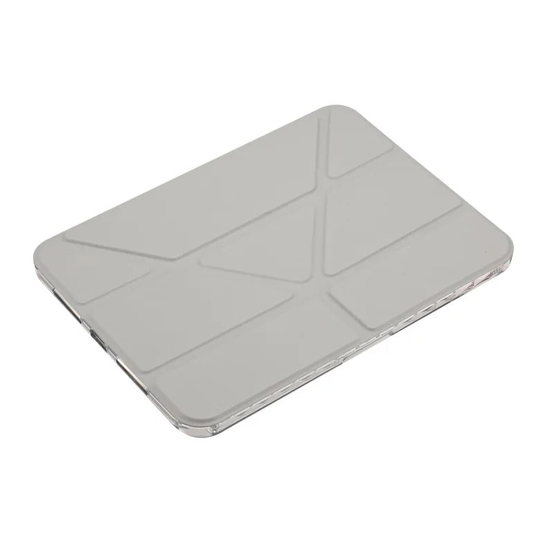 Funda Inteligente de Tablet para iPad 9,7 pulgadas (2018) / (2017) / Air 2 / Air (2013) Soporte Origami Cartera Cubierta de Cuero PU con Ranura para Lápiz - Gris