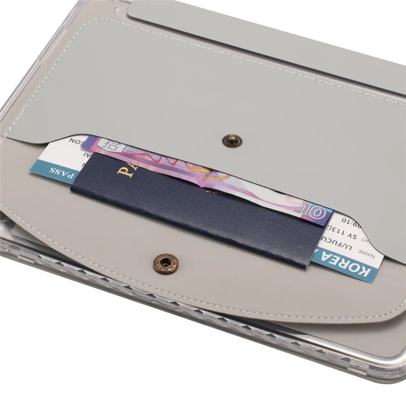 Funda Inteligente de Tablet para iPad 9,7 pulgadas (2018) / (2017) / Air 2 / Air (2013) Soporte Origami Cartera Cubierta de Cuero PU con Ranura para Lápiz - Gris