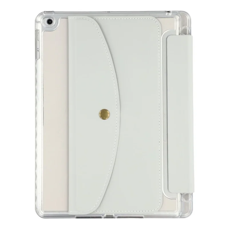 Funda Inteligente de Tablet para iPad 9,7 pulgadas (2018) / (2017) / Air 2 / Air (2013) Soporte Origami Cartera Cubierta de Cuero PU con Ranura para Lápiz - Gris