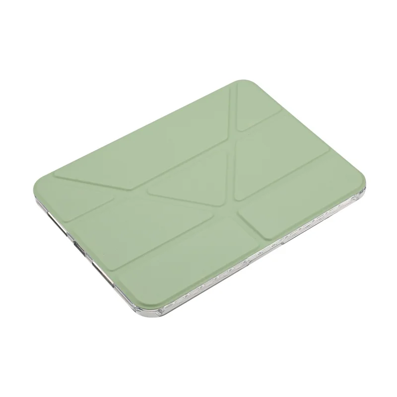 For Samsung Galaxy Tab A9+ Case Origami Stand Wallet PU Leather Smart Tablet Cover with Pencil Slot - Green