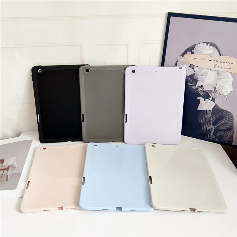 Funda para iPad 10.2 (2021) / (2020) / (2019) Antichoque con Soporte para Lápiz - Gris