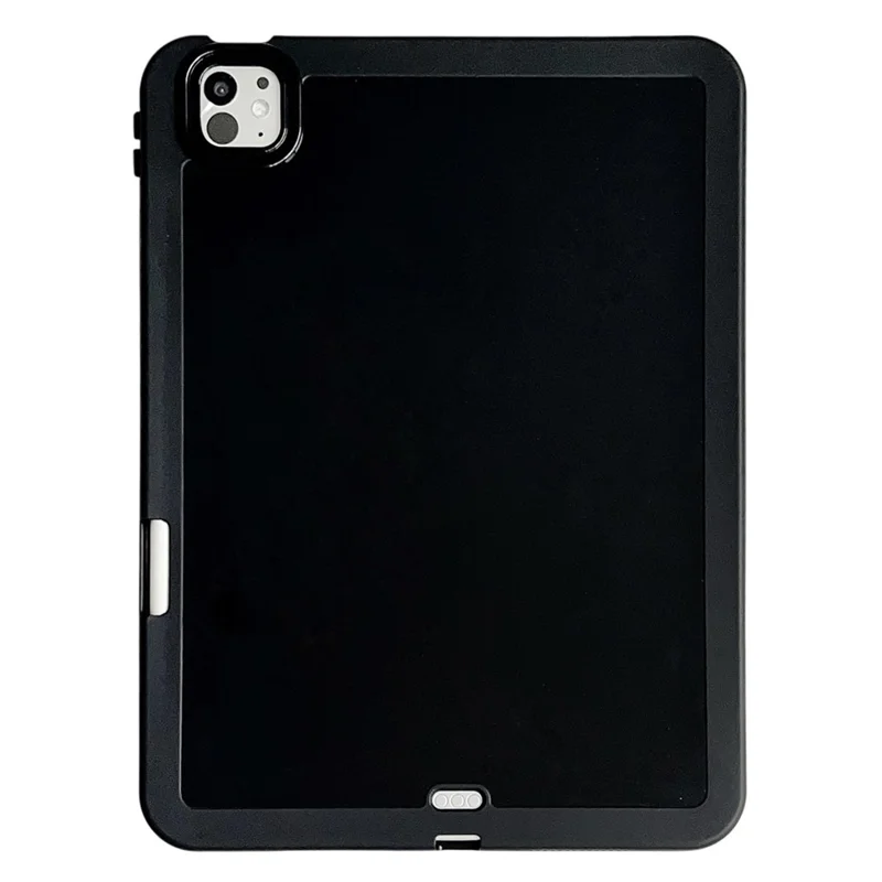 For iPad Pro 11 (2025) / 11 (2024) Case Shockproof Soft TPU Tablet Cover with Pencil Holder - Black