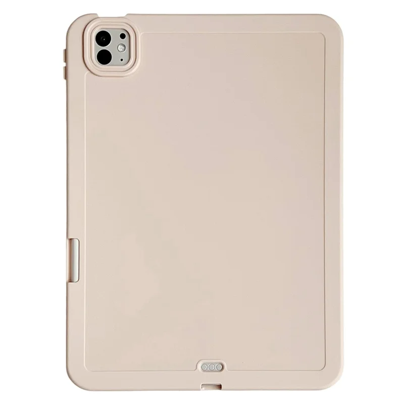 Funda para iPad Pro 11 (2024) Antigolpes de TPU Suave con Soporte para Lápiz - Rosa