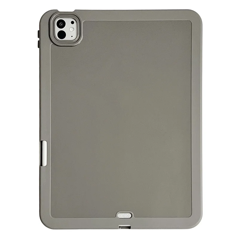 For iPad Pro 11 (2025) / 11 (2024) Case Shockproof Soft TPU Tablet Cover with Pencil Holder - Grey