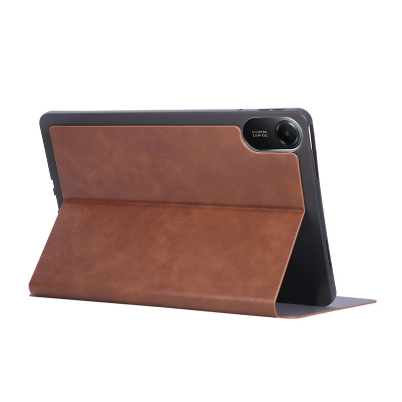 Per Xiaomi Redmi Pad 2 Cover Antiurto in Pelle PU con Supporto - Marrone