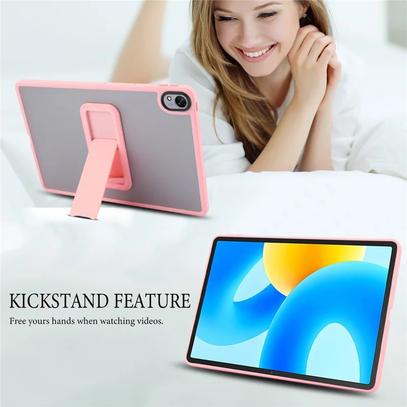 Für Huawei MatePad 11.5 S Hülle mit Ständer TPU + PC Skin-Touch Tablet Schutzhülle - Rosa