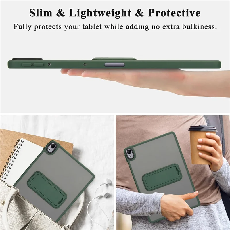 For Huawei MatePad 11.5 S Case with Kickstand TPU + PC Skin-Touch Tablet Cover - Green