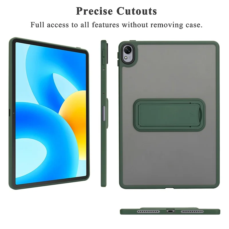 For Huawei MatePad 11.5 S Case with Kickstand TPU + PC Skin-Touch Tablet Cover - Green