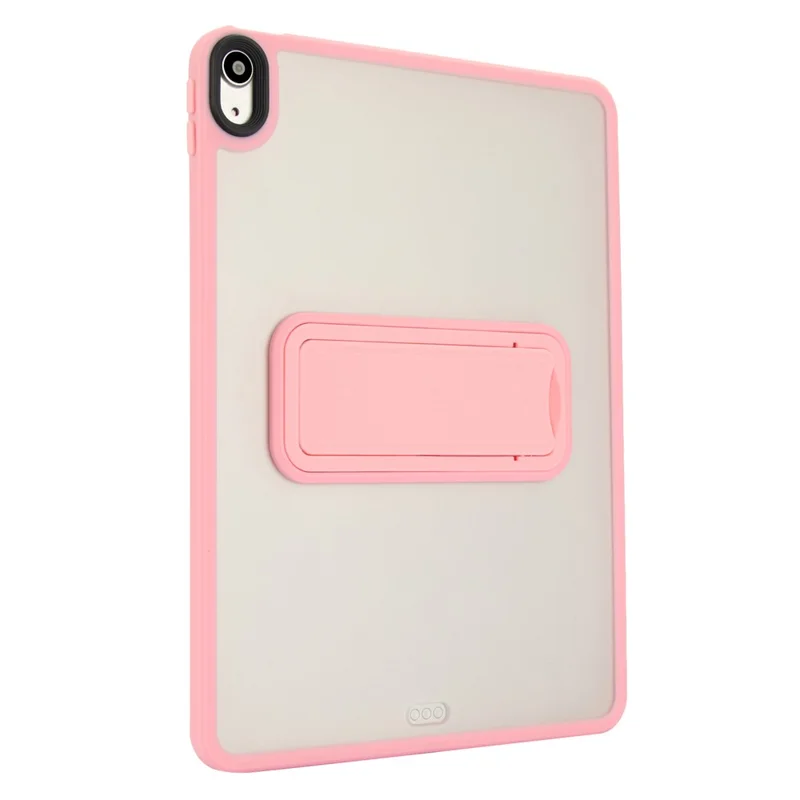 For iPad Air 13 (2025) / (2024) Case with Kickstand TPU + PC Skin-Touch Tablet Cover - Pink