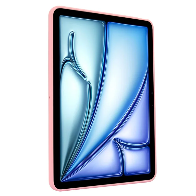 For iPad Air 13 (2025) / (2024) Case with Kickstand TPU + PC Skin-Touch Tablet Cover - Pink