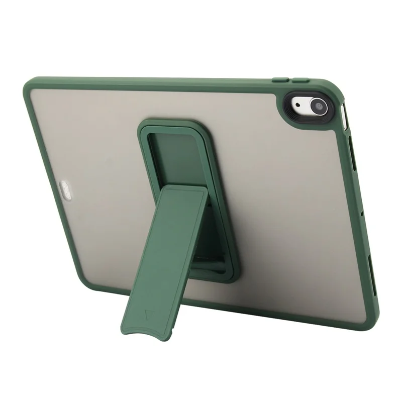 For iPad Air 13 (2026) / (2025) / (2024) Case with Kickstand TPU + PC Skin-Touch Tablet Cover - Green