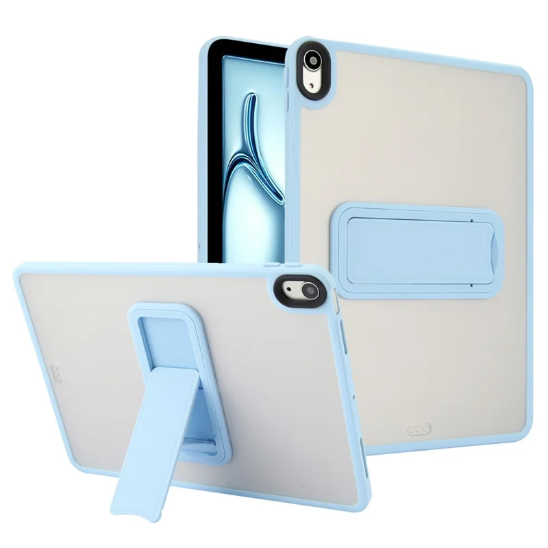 For iPad Air 13 (2026) / (2025) / (2024) Case with Kickstand TPU + PC Skin-Touch Tablet Cover - Baby Blue