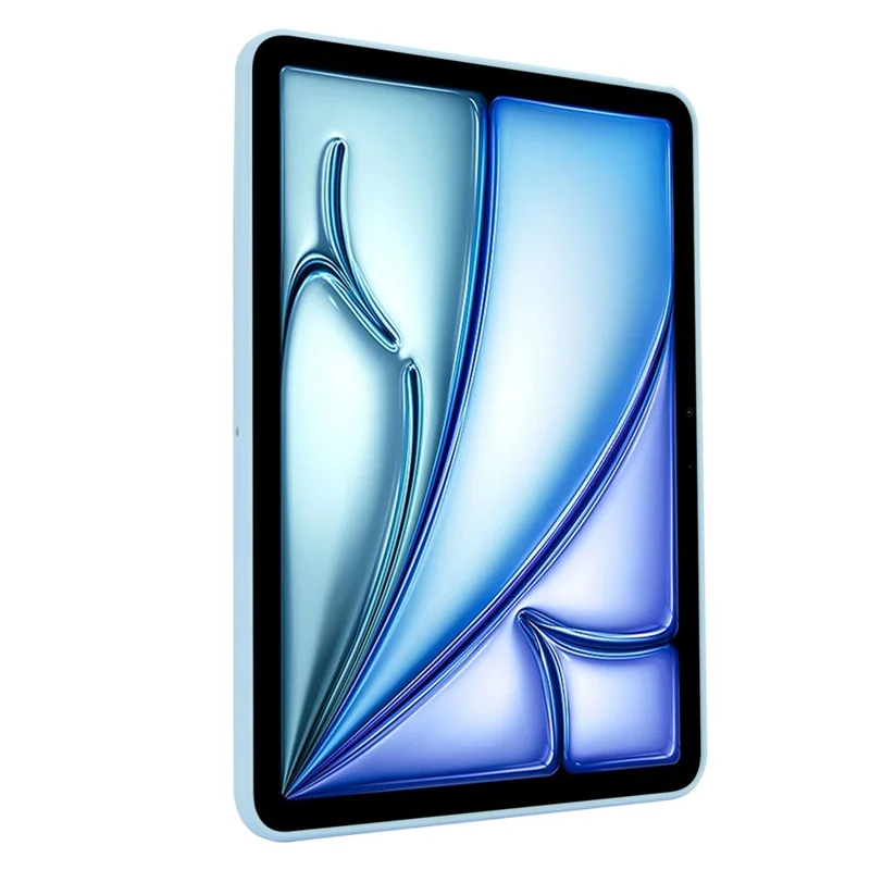 For iPad Air 13 (2026) / (2025) / (2024) Case with Kickstand TPU + PC Skin-Touch Tablet Cover - Baby Blue