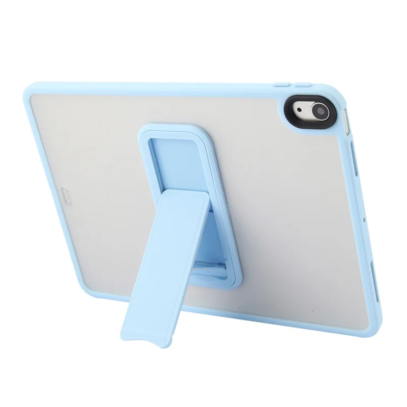 For iPad Air 13 (2026) / (2025) / (2024) Case with Kickstand TPU + PC Skin-Touch Tablet Cover - Baby Blue