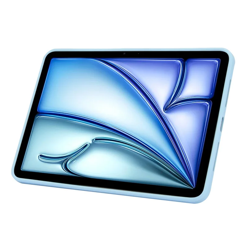 For iPad Air 13 (2026) / (2025) / (2024) Case with Kickstand TPU + PC Skin-Touch Tablet Cover - Baby Blue