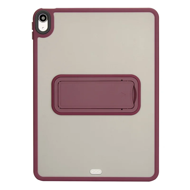 For iPad Air 13 (2026) / (2025) / (2024) Case with Kickstand TPU + PC Skin-Touch Tablet Cover - Wine Red