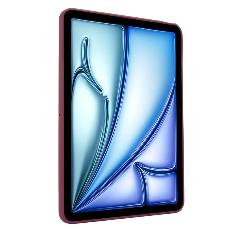 For iPad Air 13 (2026) / (2025) / (2024) Case with Kickstand TPU + PC Skin-Touch Tablet Cover - Wine Red