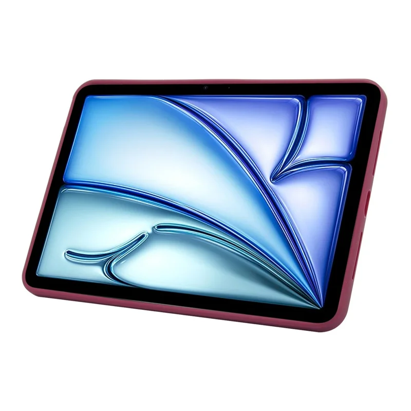 For iPad Air 13 (2026) / (2025) / (2024) Case with Kickstand TPU + PC Skin-Touch Tablet Cover - Wine Red