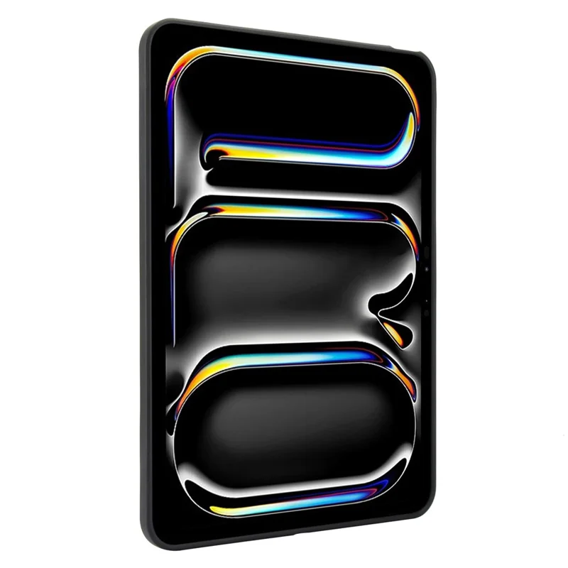 For iPad Pro 13 (2025) / 13 (2024) Case with Kickstand TPU + PC Skin-Touch Tablet Cover - Black