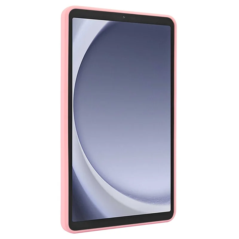 Funda para Samsung Galaxy Tab A9 con soporte TPU + Cubierta de piel táctil de PC - Rosa