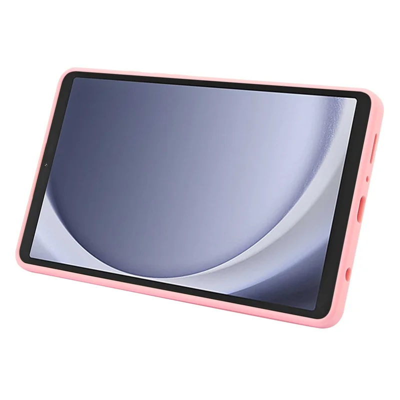 Funda para Samsung Galaxy Tab A9 con soporte TPU + Cubierta de piel táctil de PC - Rosa