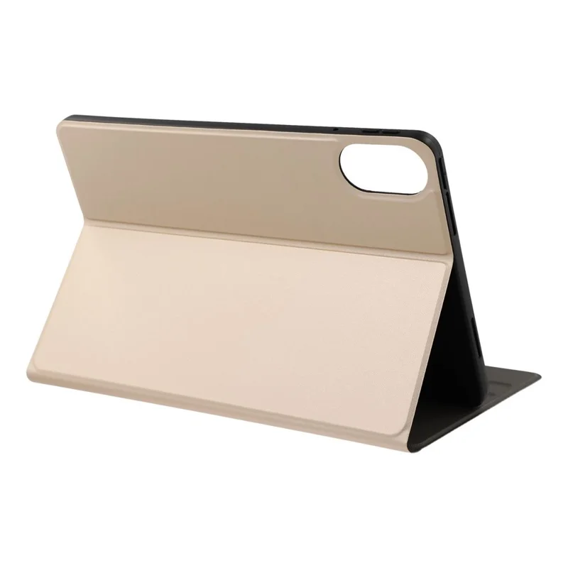 For Xiaomi Redmi Pad 2 Case PU Leather Folding Stand Tablet Protective Cover - Gold