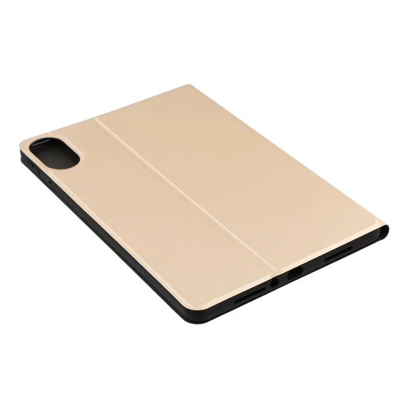 For Xiaomi Redmi Pad 2 Case PU Leather Folding Stand Tablet Protective Cover - Gold