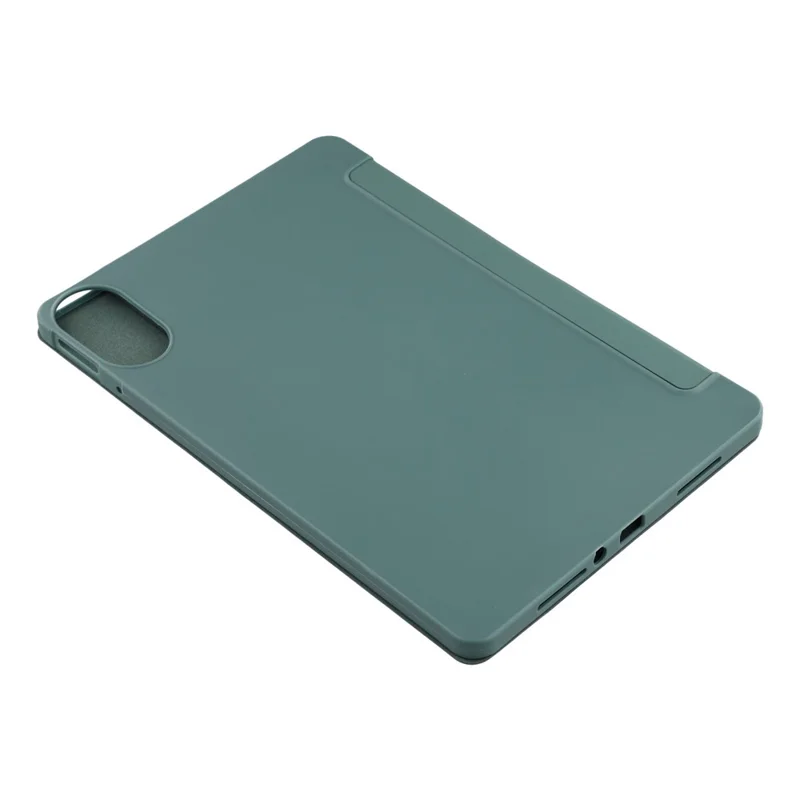Étui pour Xiaomi Redmi Pad 2 en Cuir PU+Silicone Support Origami Protection - Vert Foncé