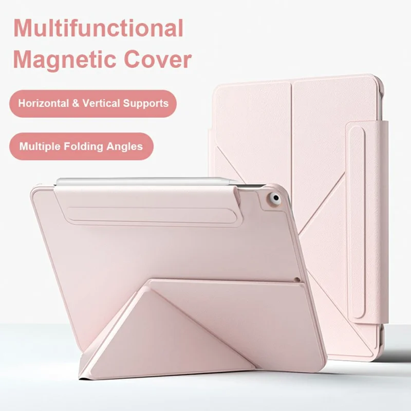 Smart Tablet Case For iPad 10.2 (2021) / (2020) / (2019) Double-Sided Magnetic Closure Leather Cover - Pink
