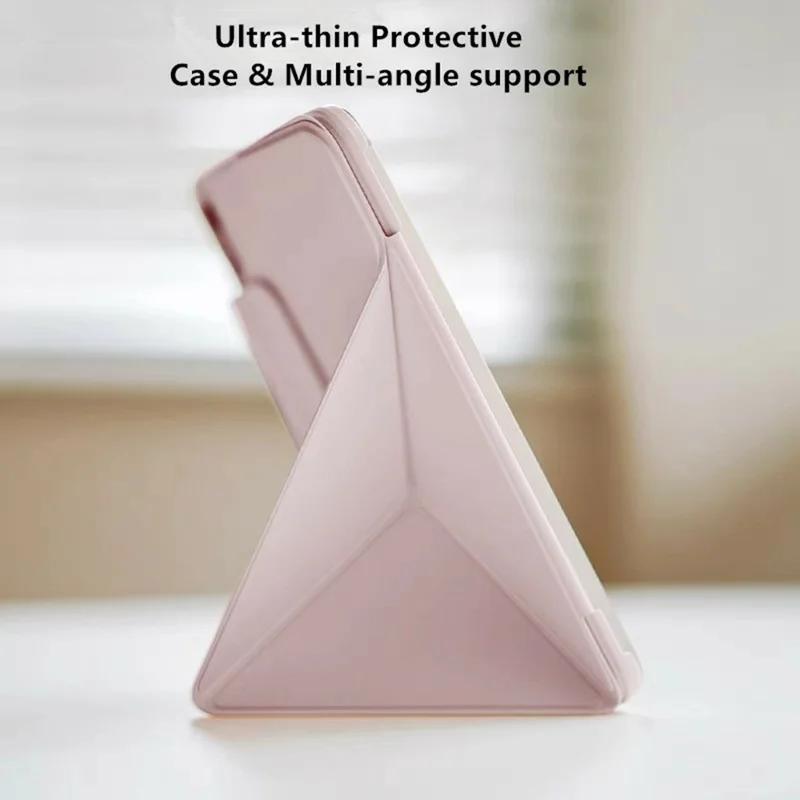 Smart Tablet Case For iPad 10.2 (2021) / (2020) / (2019) Double-Sided Magnetic Closure Leather Cover - Pink